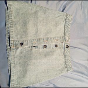 Jean button up skirt